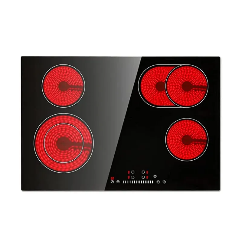 6000W 4 Burners Infrared Induction Hobs 4 Heads Built-In Radiant Cooktop Stove Cooker For Wholesaler Distributor