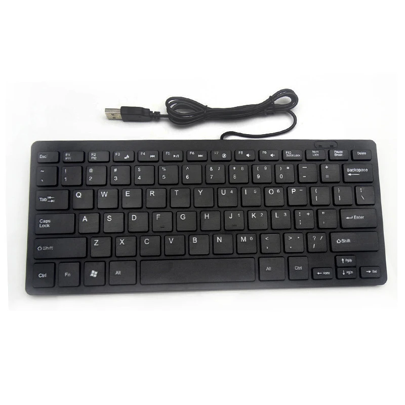 Slim Mini Wired Chocolate 78 keys Keyboard