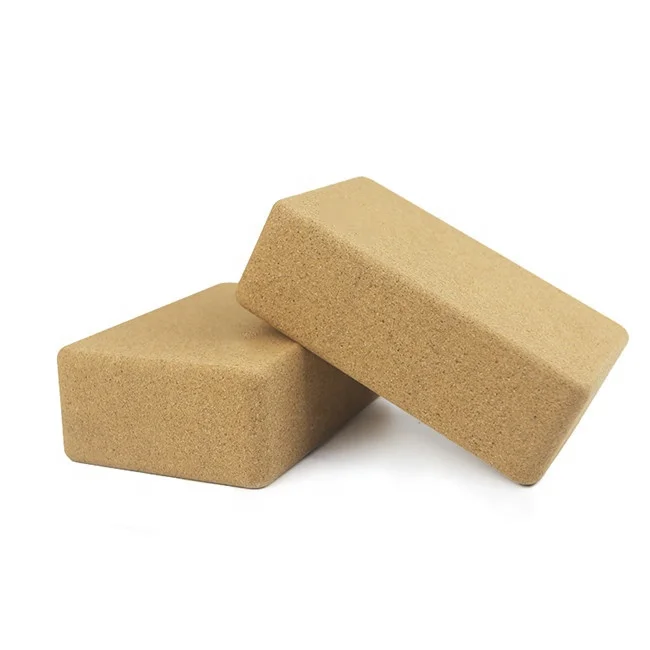 Eco Friendly Custom Logo 100% Natural High-density Cork Yoga Block
