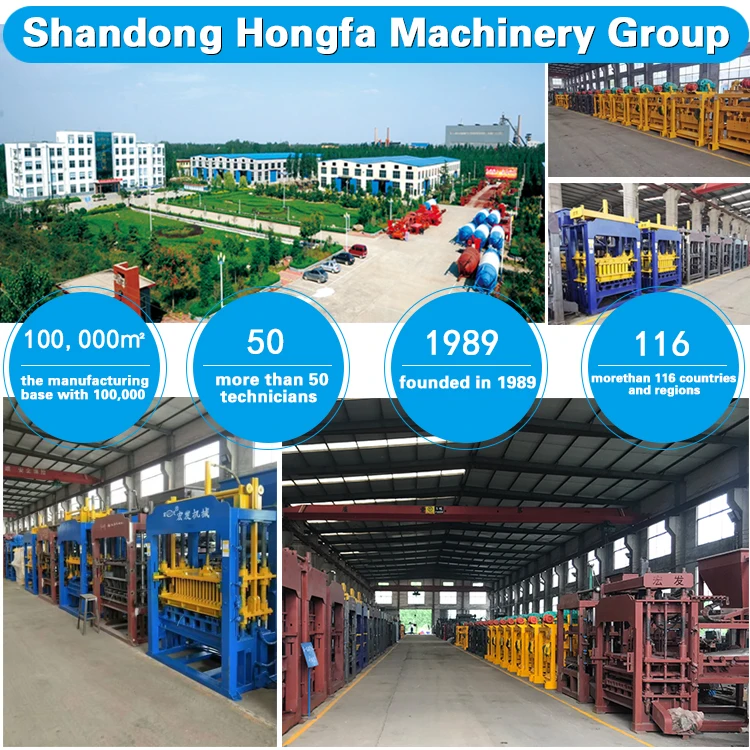 Automatic QT4-15D Hydraulic Cement Brick Production Line Hydraulic Hollow Making Machine Engine Produces Hydroform Concrete Sand