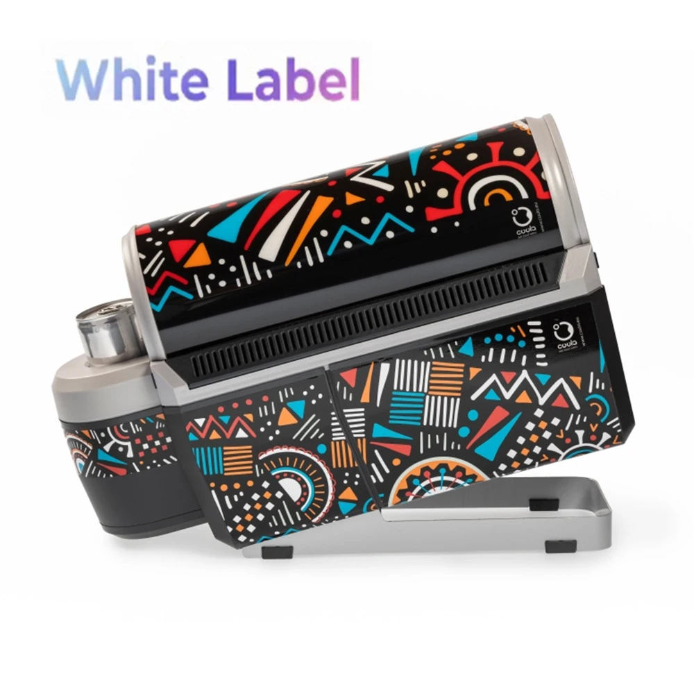 White Label Portable Can Cooler Sales Booster 1,3 KWT/24 H Compact Refrigerators Available in Full Branding