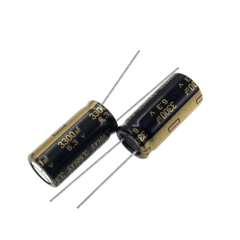 3300uF 6.3V 3300MFD 6.3Volts +/-20% 10mm*20mm -40+105C Radial Aluminum Electrolytic Capacitor