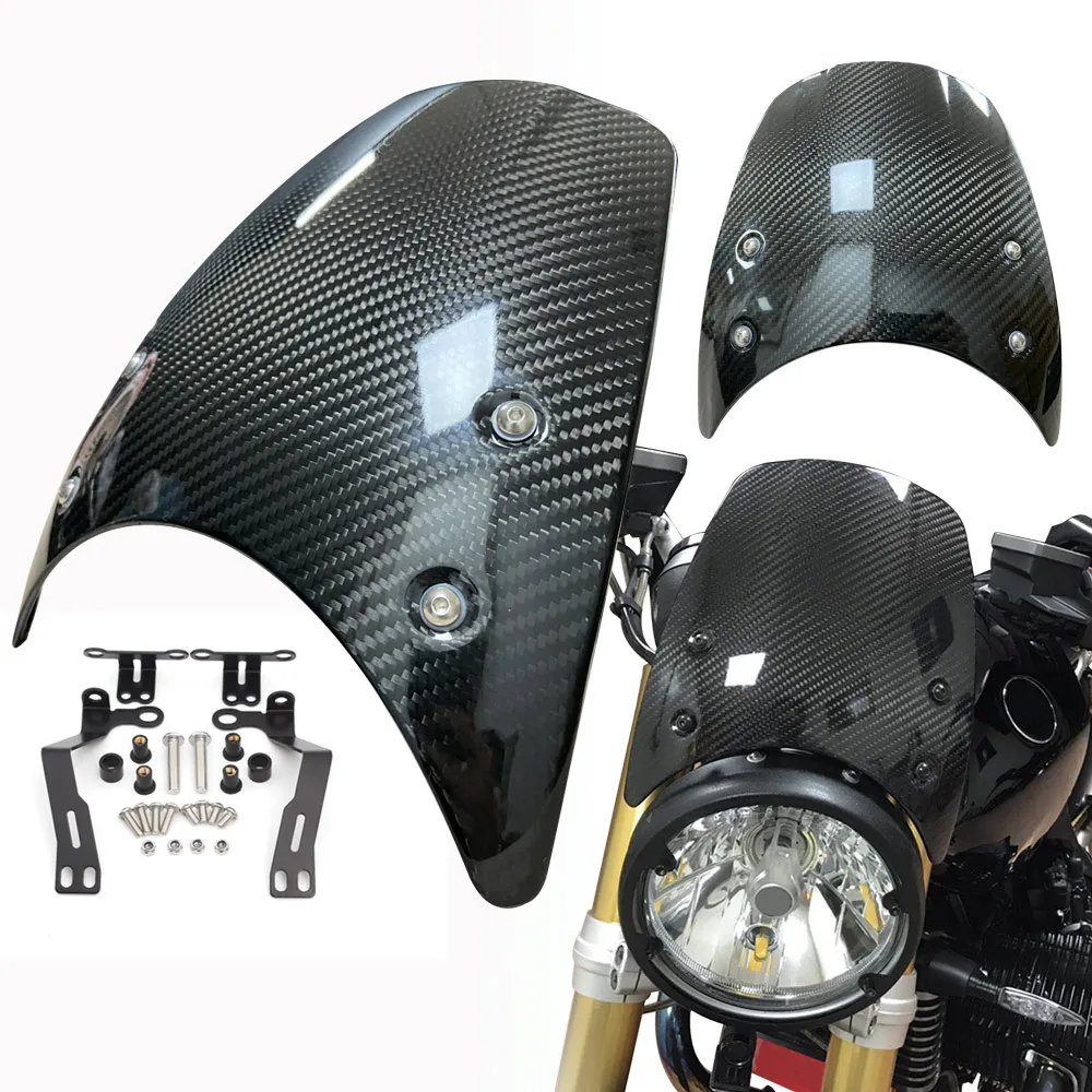 Дефлектор ветрового стекла для BMW R Nine T RNineT 9T 14-19 мотоциклетный из углеродного