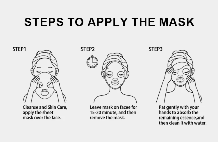 OEM PUQIANNA factory cosmetic Pomegranate Skin Care facial mask Whitening Antiwrinkle Facial mask Moisturizer Collagen face mask