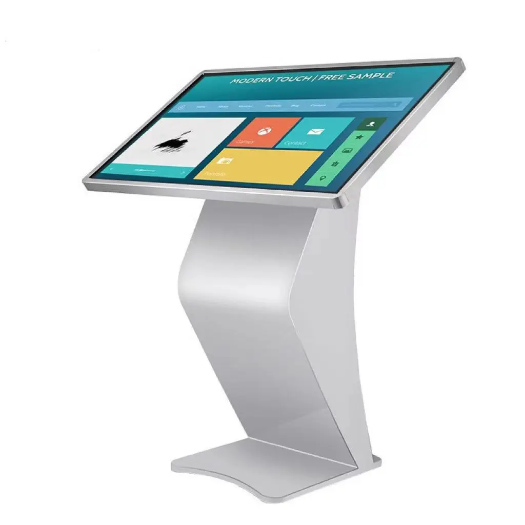 Top Factory Price K type Kiosk Digital Signage And Displays Advertising LED Display LCD Floor Stand Advertising Touch Screen