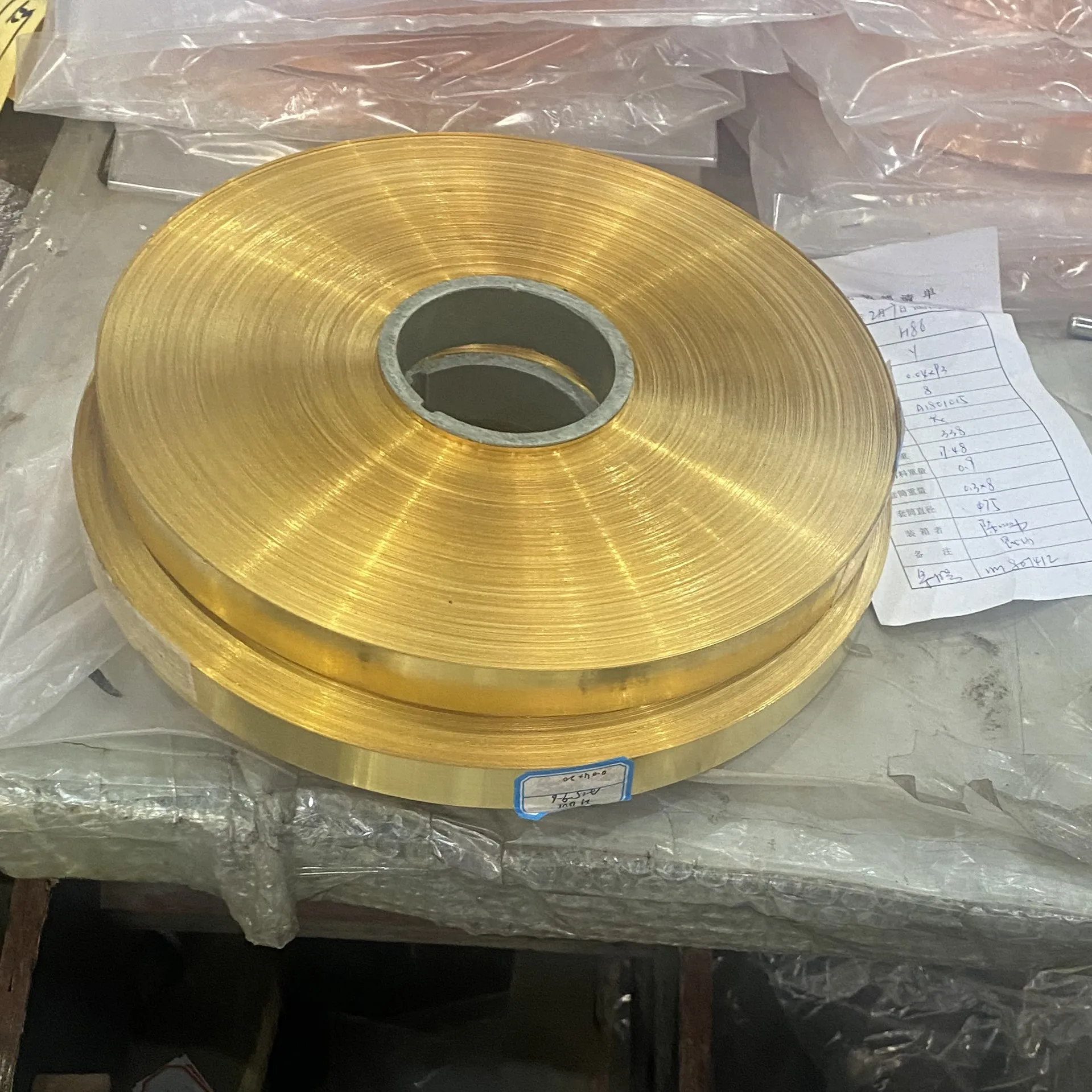 Brass foil tape/strip for  electronics