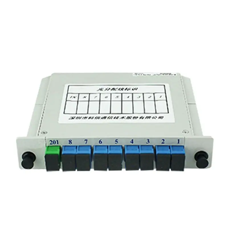 1x4 FTTH Box FIBERVISION FTTH Fiber Optical Splitter with SC/APC Connector  PLC slot box splitter ABS box type splitter plc