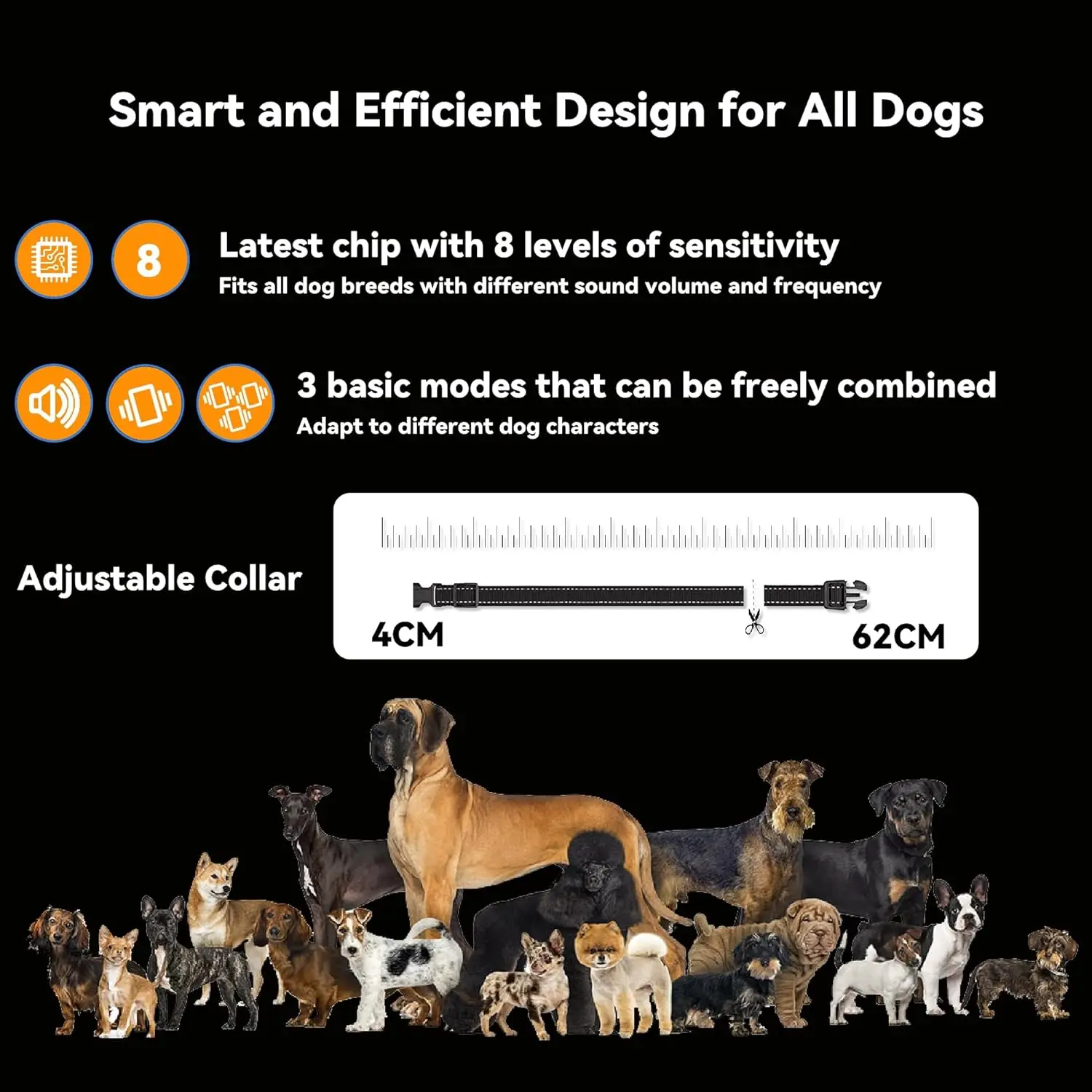 2023 Top Seller Waterproof Anti Barking Control Device USB Rechargeable Electric No Shock Stop Dog Bark Collar