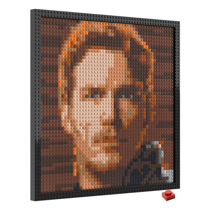MOC Creator Building blocks Pixel Painting 31198 Pixel Art brick Portrait Picture 48X48 plate with 1x1 brick Mural decoration