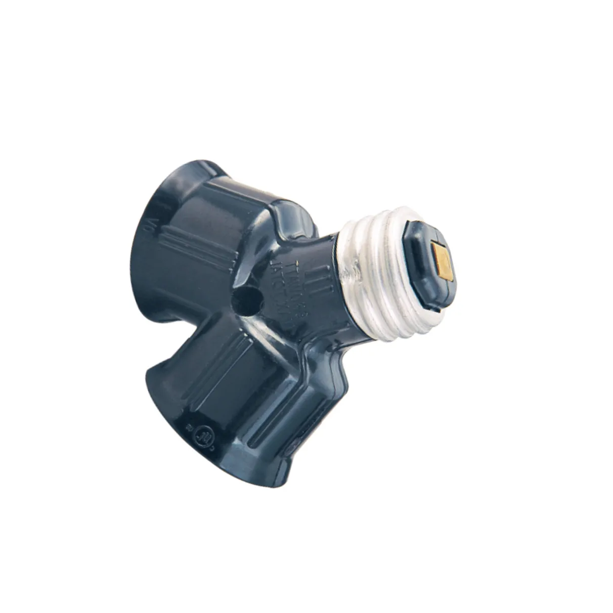 Bakelite Converter lamp adapter E26 to 2- E26 socket adapter  600W 250V  black splitter industrial floor lamps