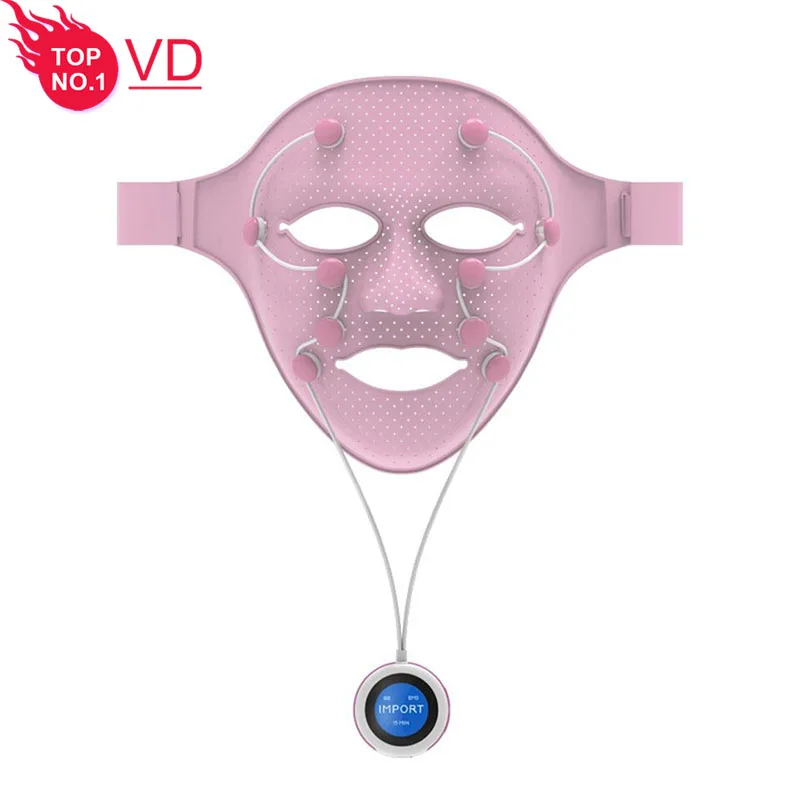 Hot sale Silicone Ultrasonic Magnet Facial Electric Vibration SPA Beauty Massage Mask