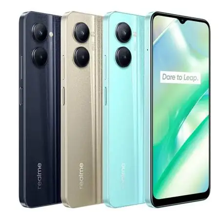 Russian version realme C33 powerful eight core Unisoc T612 processor 6.5 inch display 5000mAh battery 50MP AI three camera phone