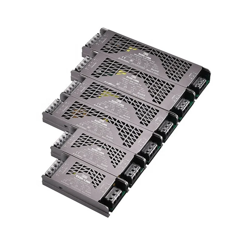 Built-in Active PFC Function Ultra Thin constant voltage 12v 24v 60w 100w 150w 200w 400w led switching power supply driver