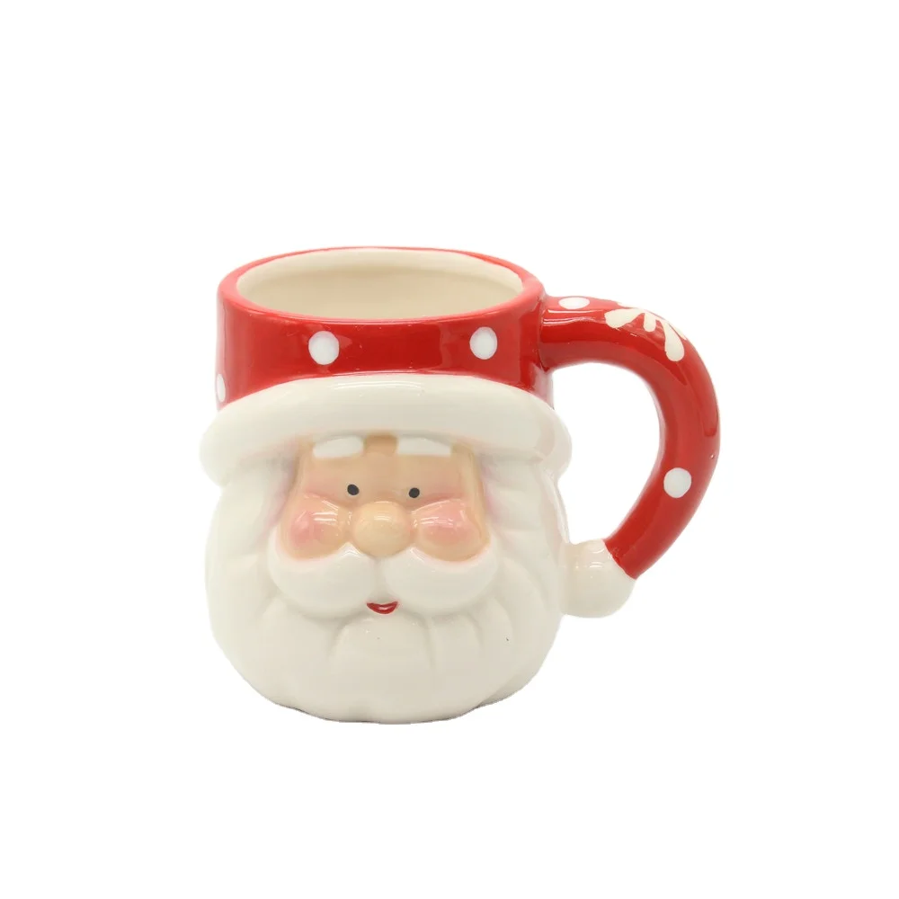 China wholesale ceramic snowman cup coffee mugs christmas cup holiday gifts