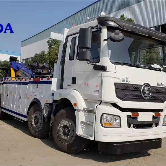 Китайский бренд новый Shacman 8x4 50 тонн сверхмощный аварийный башенный буксировщик для продажи
