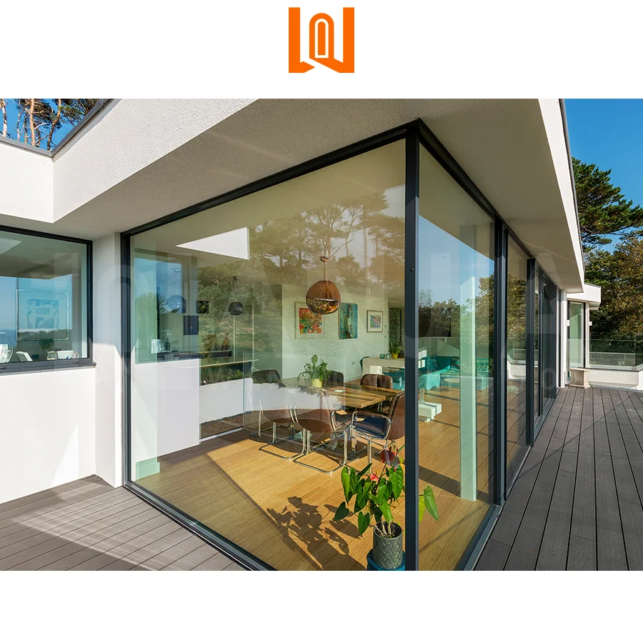 Customized Size Aluminum Tempered Glass Window Fixed windows Energy Saving Aluminum Fixed Window