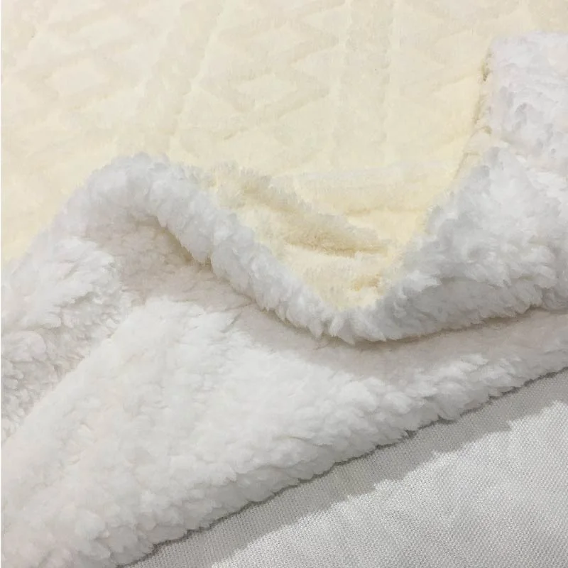 Customized Polyester Knitted Warm Soft Two Sides Sherpa fleece Blanket