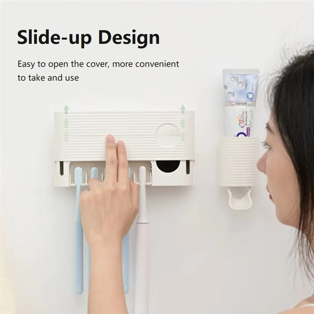 New Trend Smart UV Sterilization and Toothbrush Air Drying 3 in 1 High Efficiency Sterilization Toothbrush Holder