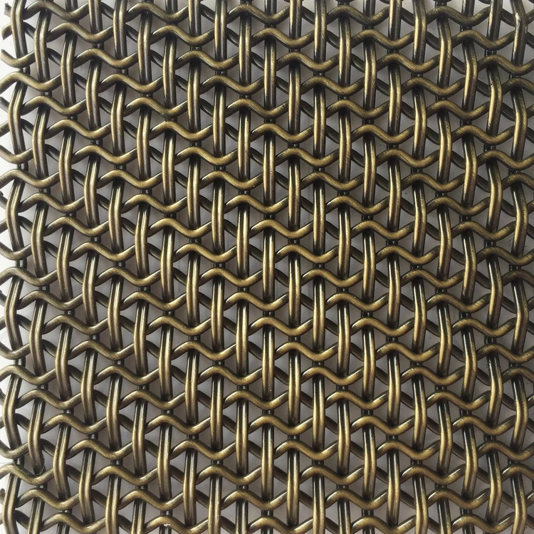 China Factory Decorative Wire Mesh Designer Mesh Bronze Metal Mesh Screen