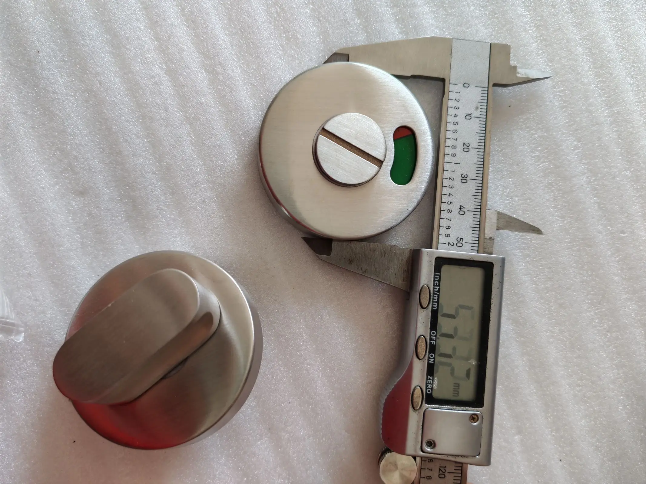 EVERSTRONG P009E 304 Stainless Steel round Toilet Cubicle Partition Door Lock or bathroom latch with indicator