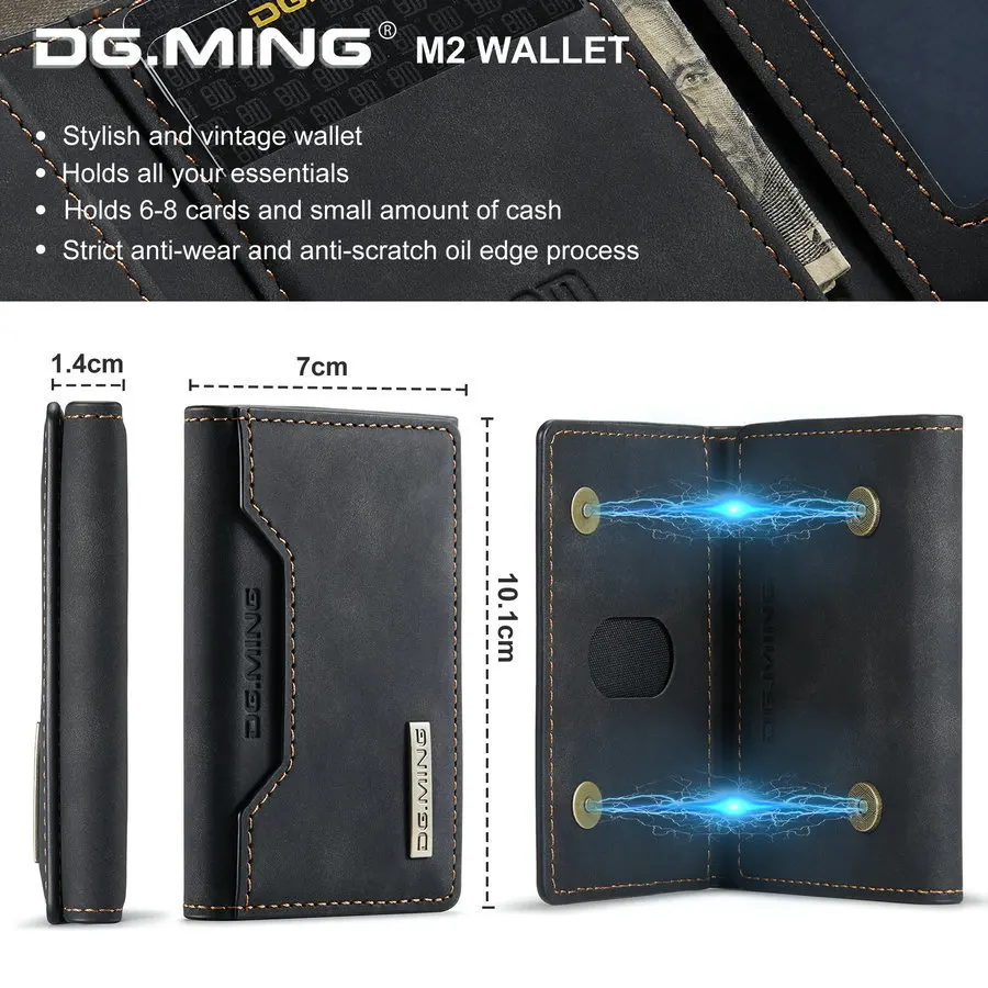 Mobile Phone & Accessories 2022 Top Hot Selling Universal Wallet Cards Phone Bags for iPhone 13 Leather Muti-Cards Magnet Back