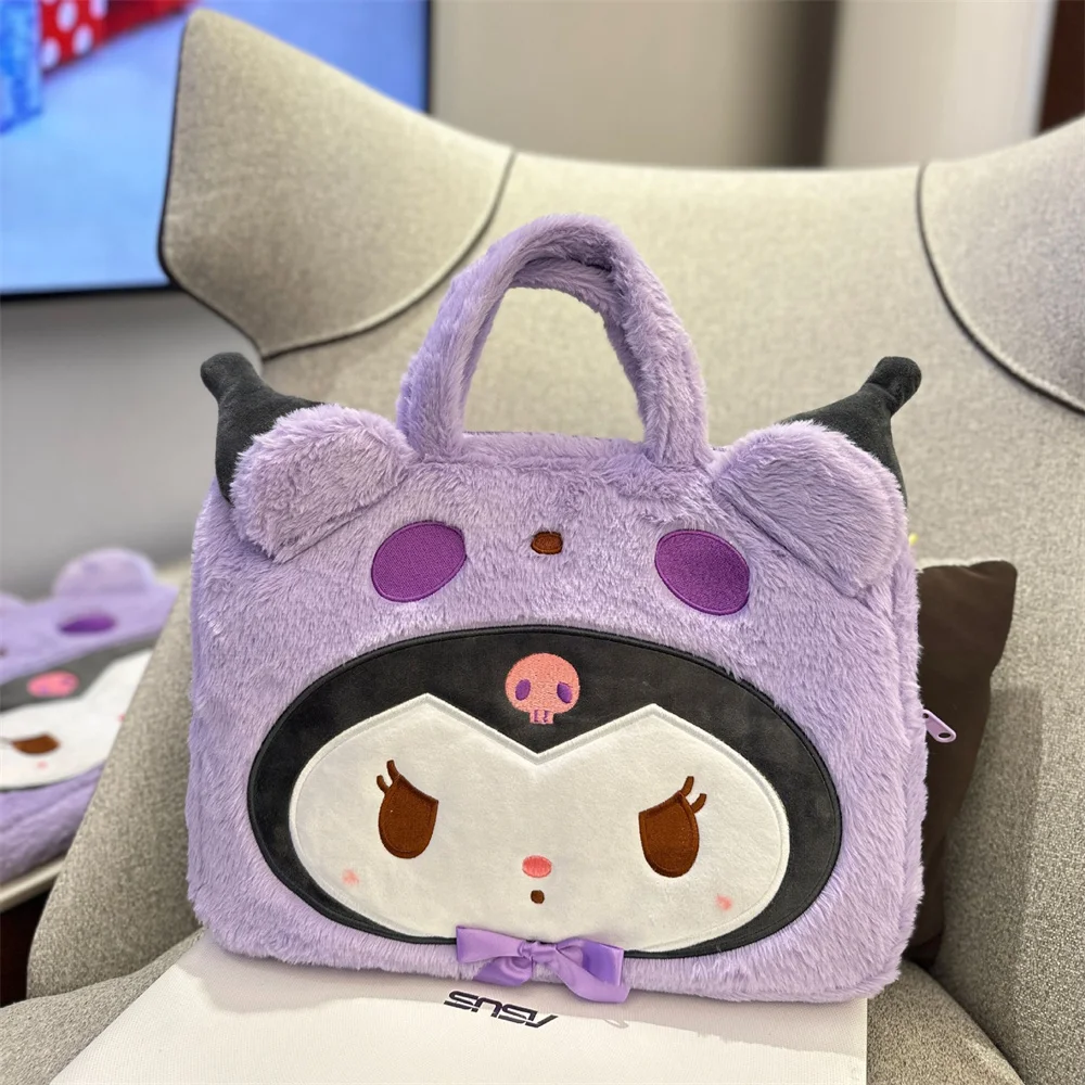 Hejin 2024 Wholesale Hot Selling Kitty Cute Plush Laptop Bag Student Plush Cartoon Handbag Ladies Bag