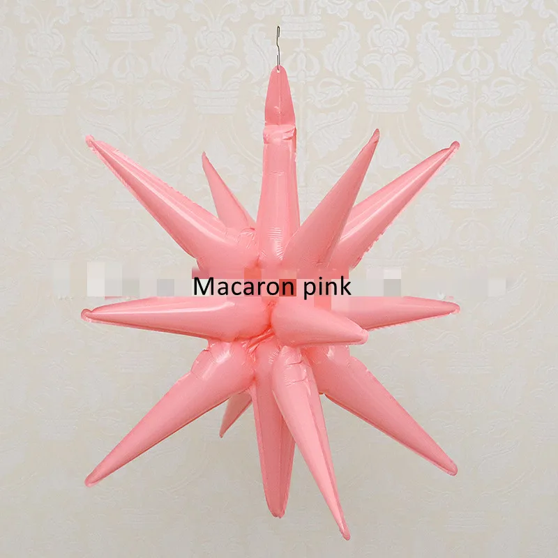 Star Balloons pastel Explosion 12 Point Starburst Foil Cone Balloons for Christmas Birthday New Year Backdrop