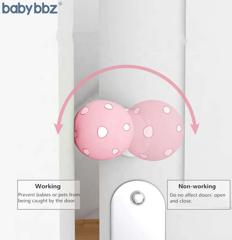 Babybbz Mushroom Cute Door Stopper Baby Proof Finger Pinch Guard Silicone Rubber Door Pinch Guards