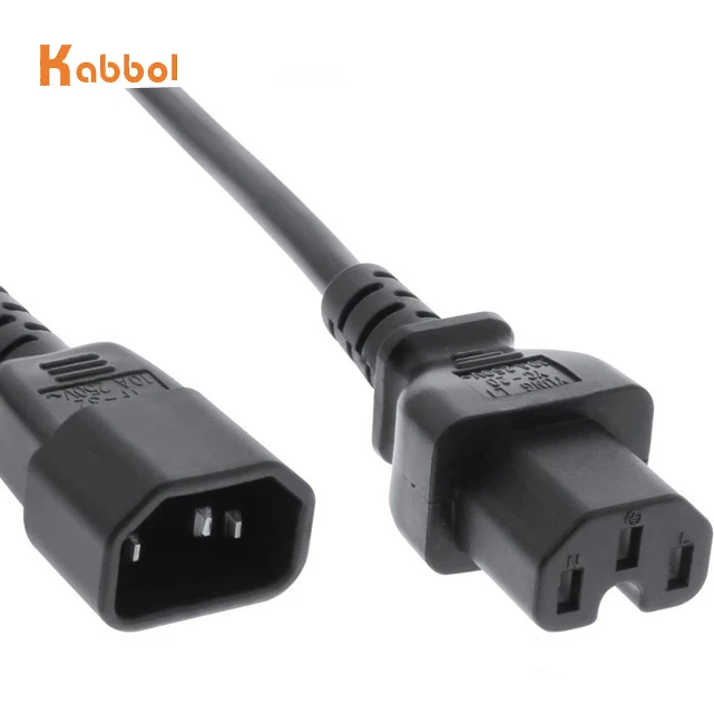  High Quality KC PSE ETL PDU Power extension cord iec c19 to c20 UPS AC Cable 1.8m H05VV-F 3G 2.5MM2