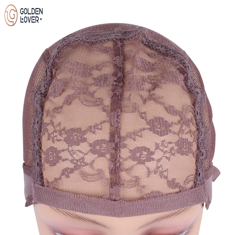Stretchable Double Lace Nets Lace Wig Cap For Making Wigs With Adjustable Straps Elastic Band Waving Cap For Wigs