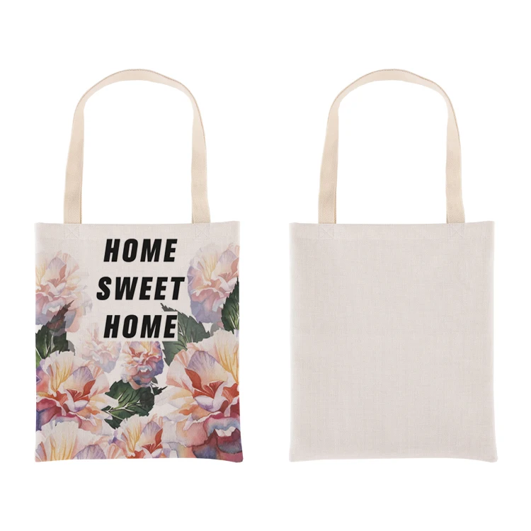 Canvas Tote Reversible sublimation blank shopping tote bag for women 2023