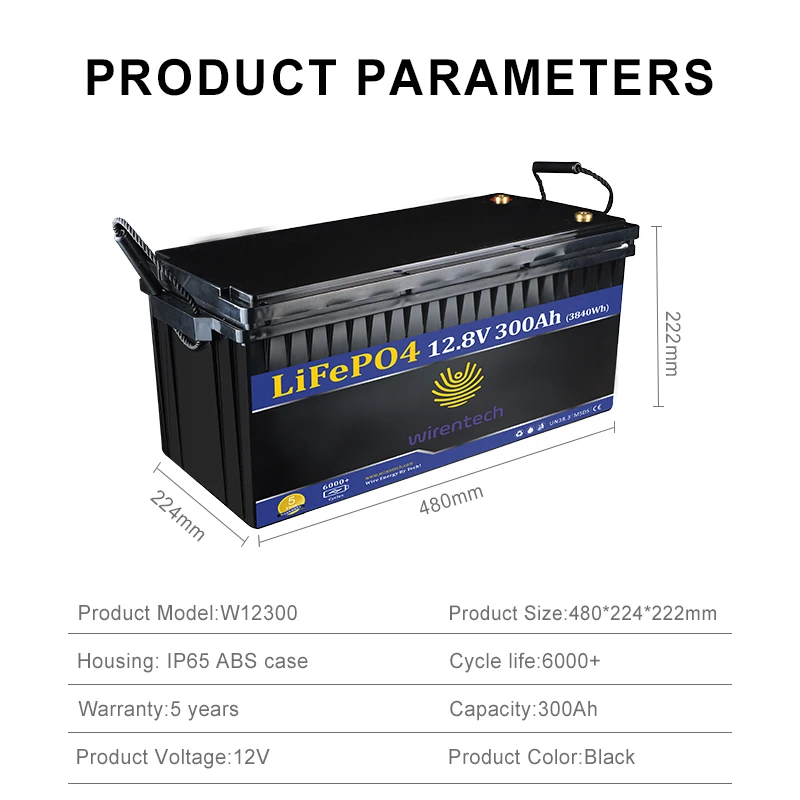 Customize Rechargeable Lithium ion Batteries pack 12.8v 300ah Factory Direct
