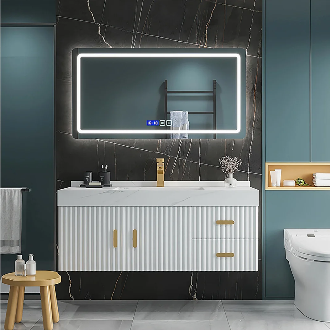 Hot Sales Modern Rectangle LED Mirror Full Function Android Smart Magic Bathroom TV Wall Customized
