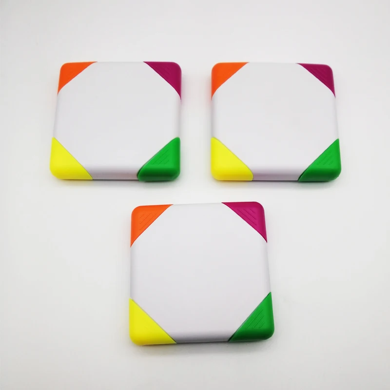 Brush Tip Highlighters, Creative Star Shape Light Color Fluorescent Pens Markers with 4 Colors, Great for Journal Planner