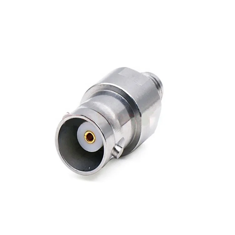 RF adapter stainless steel  BNC female to SMA female connector adaptor