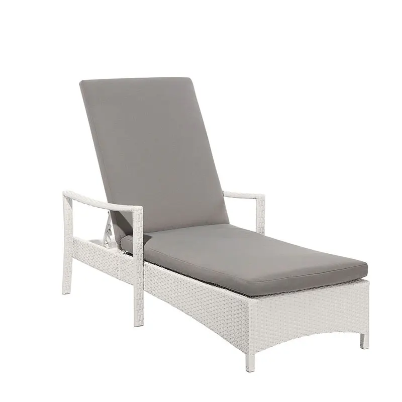 Aluminum luxury swimming pool chair rattan sun lounger