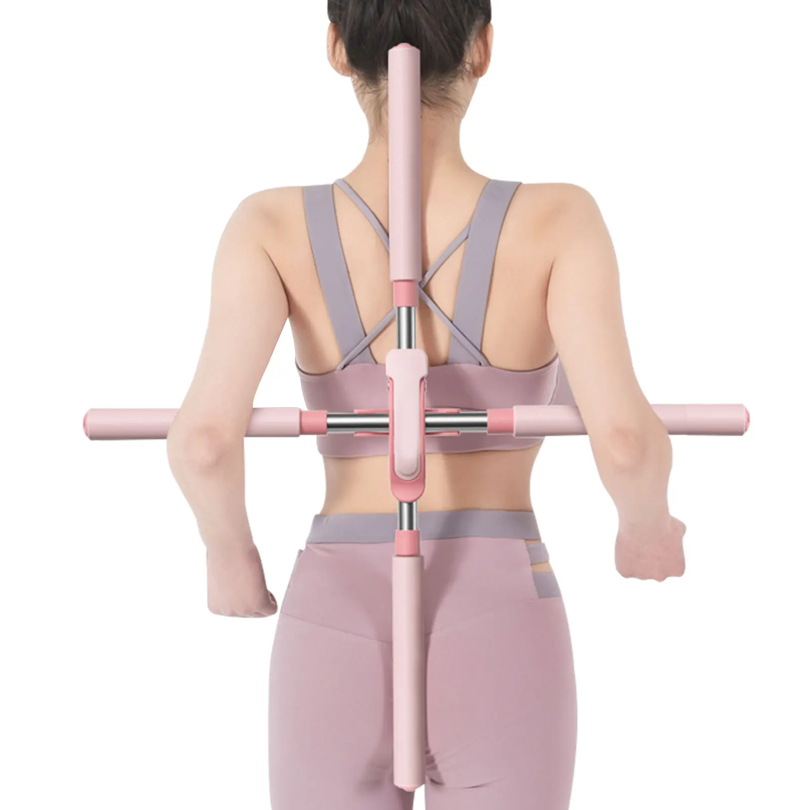 Adjustable Yoga Sticks Stretching Humpback Correction Stick Open Shoulder Beauty Bodybuilding Back Posture Corrector stick