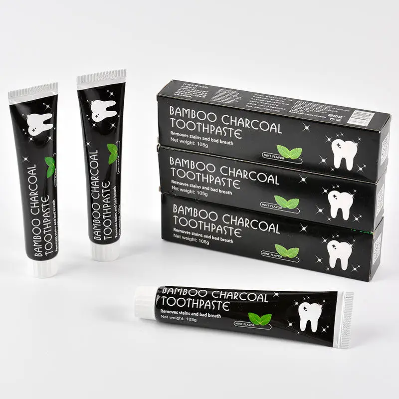 Customized Manufacturer nature organic bamboo charcoal toothpaste teeth fluoride free foam whitening toothpaste private label
