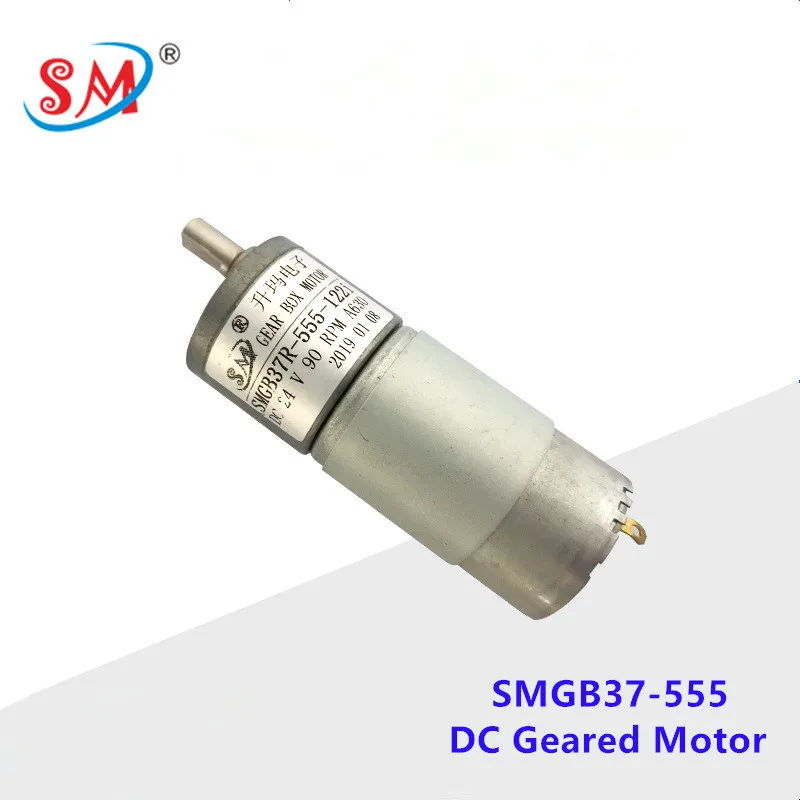 37-555 Micro DC Gear Motor 24V 90rpm Small Gear Reduction Motor Mechanical Monitoring Equipment Gearbox Motors