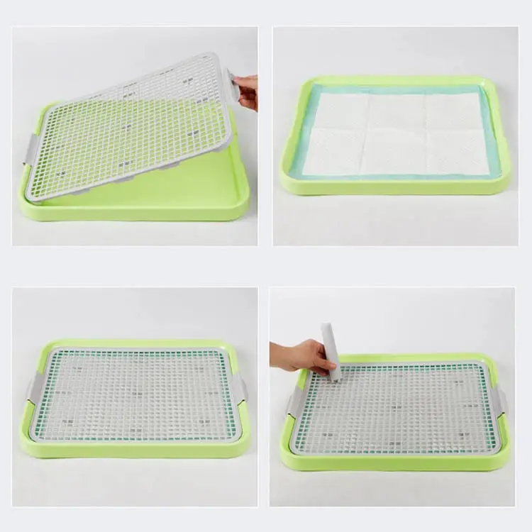 Dog Toilet Tray Plastic Puppy Potty Training Indoor Pet Dog Toilet