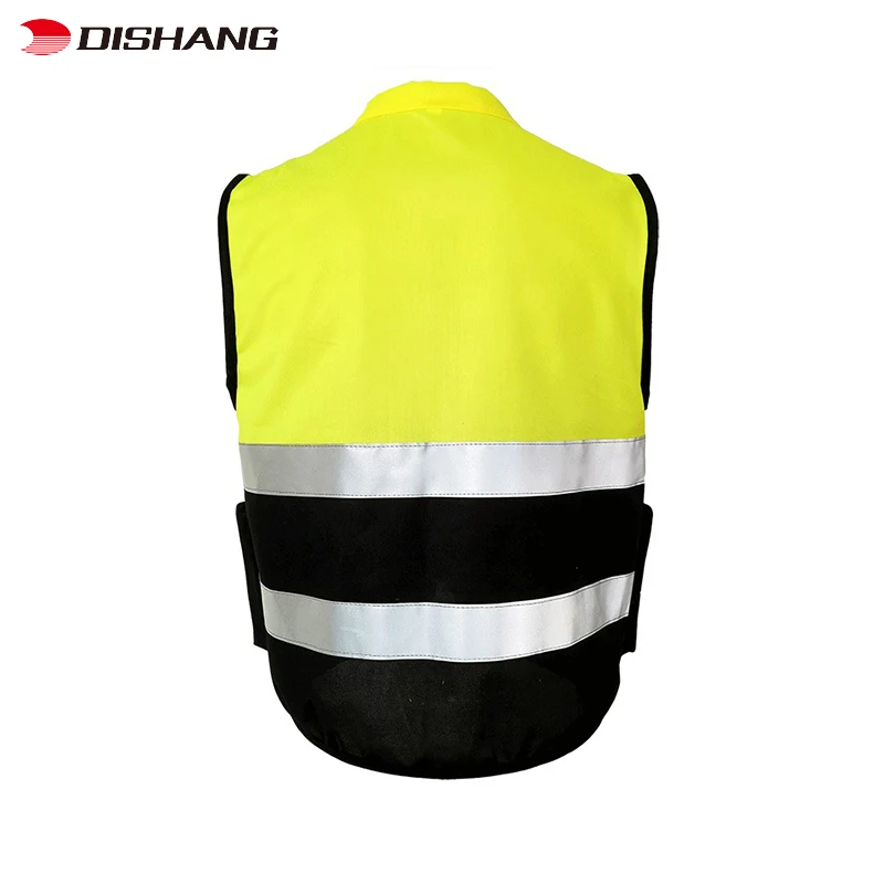 Wholesale Reflective Safety Vest Security Working Clothes with Zipper Construction 2022