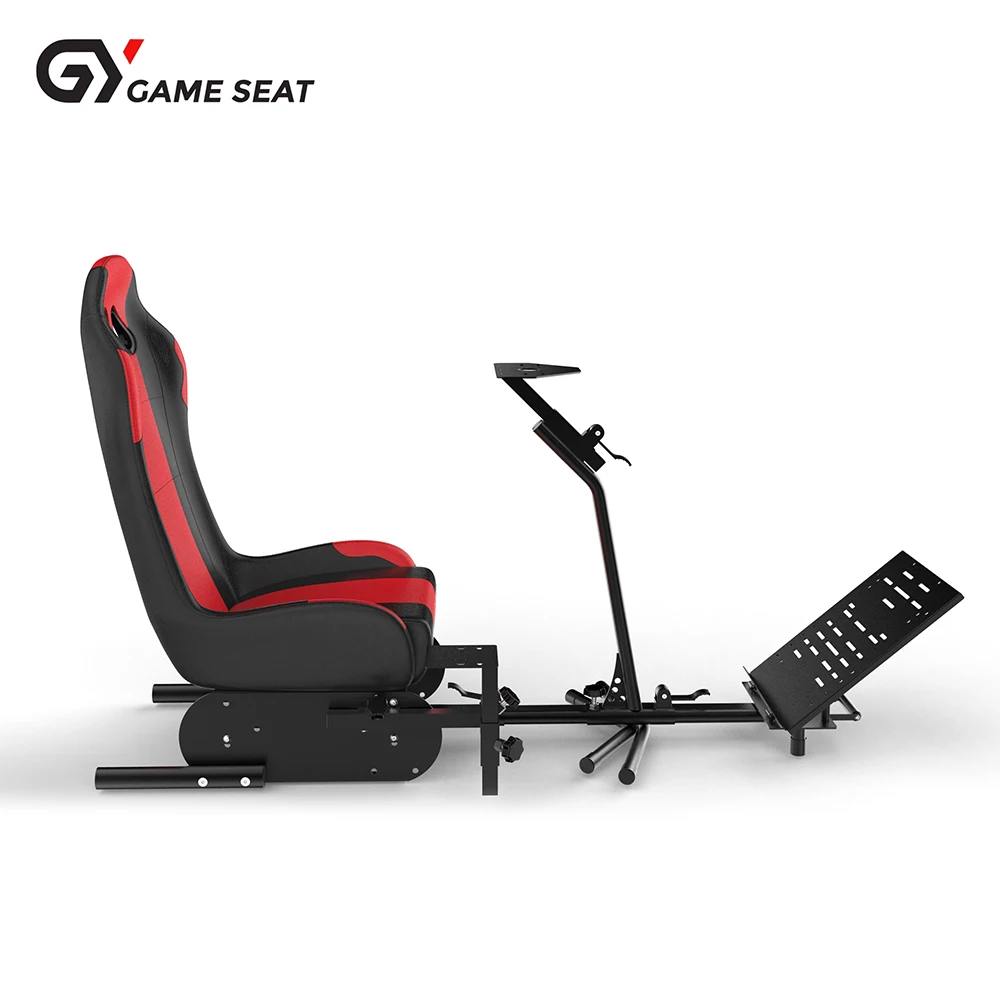 GY022 High Quality Sport Seat Foldable Car Sim Racing Seats Simulator Chair With Gaming Steering Wheel Stand