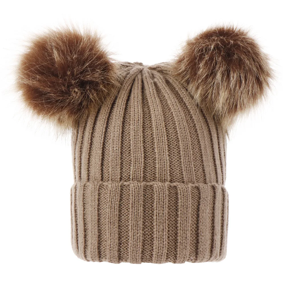 New Design Fashion Unisex Custom Beanies Plain Warm Knitted Winter Hats Letter Logo Beanie Embroidery Beanie Hat With Ears