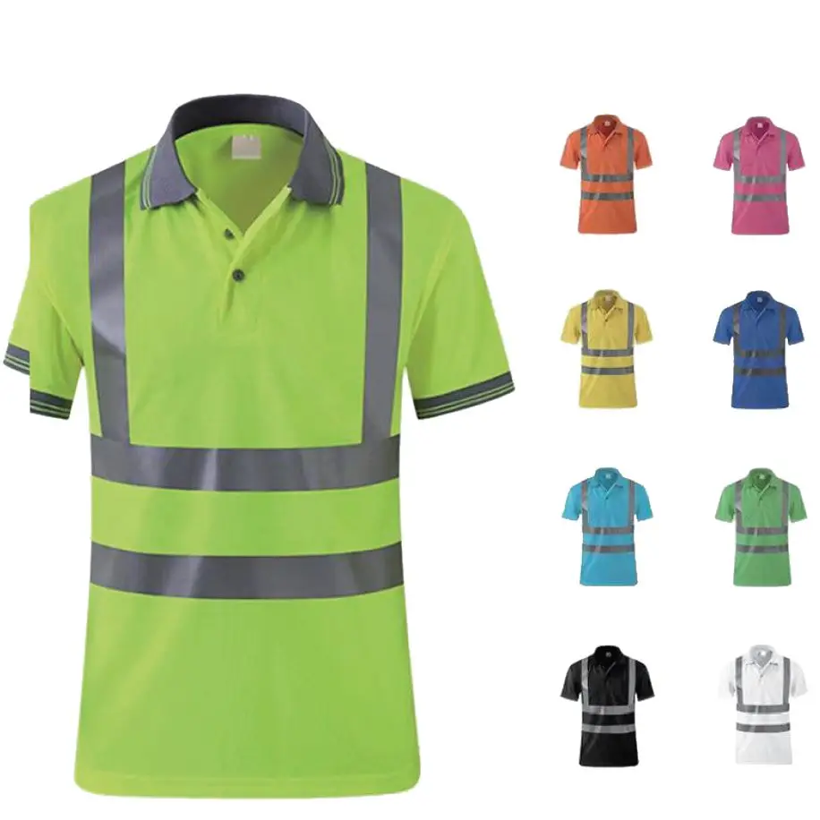 OEM Hi-vis огнестойкая одежда 100% хлопковые рубашки со светоотражающими коническими рубашками для мужчин