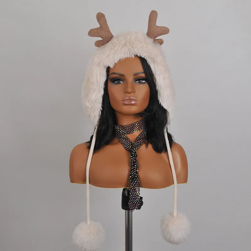 Factory Price PVC Mannequin Head ForJewelry Wig Display Makeup Face Realistic Female Mannequin Head With Shoulders