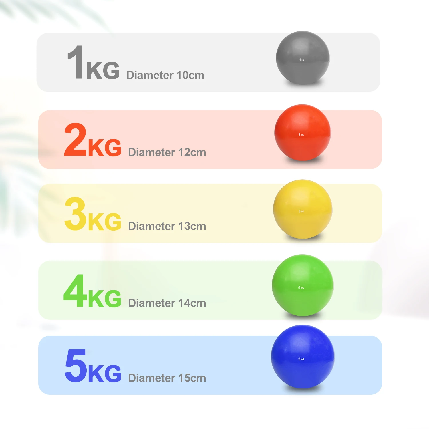 Eco-friendly sand filled Weight ball, toning ball for yoga Pilates weight training