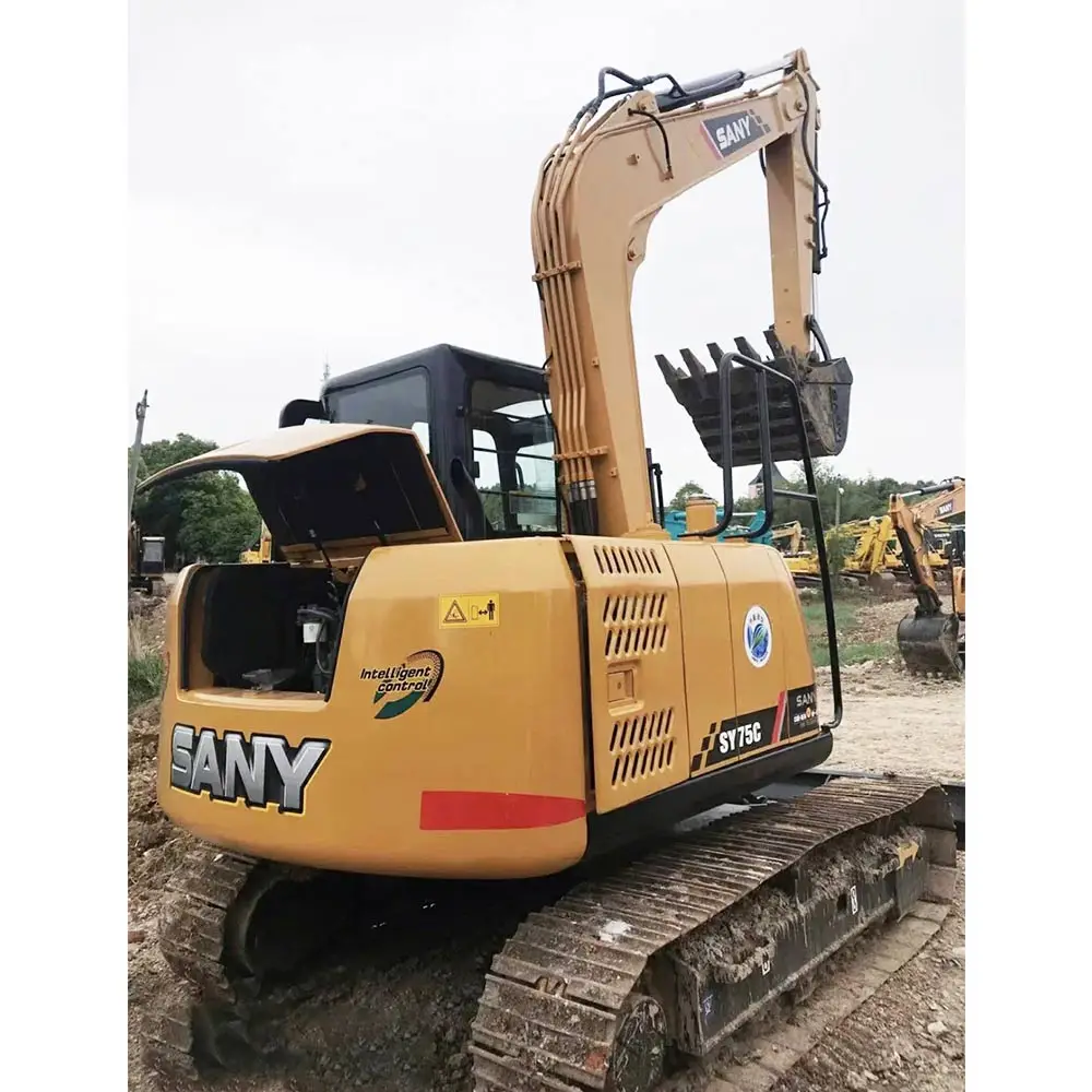 Лидер продаж SY 75 2021 год б/у SY75C экскаватор 7ton Б/у SY215C хорошее