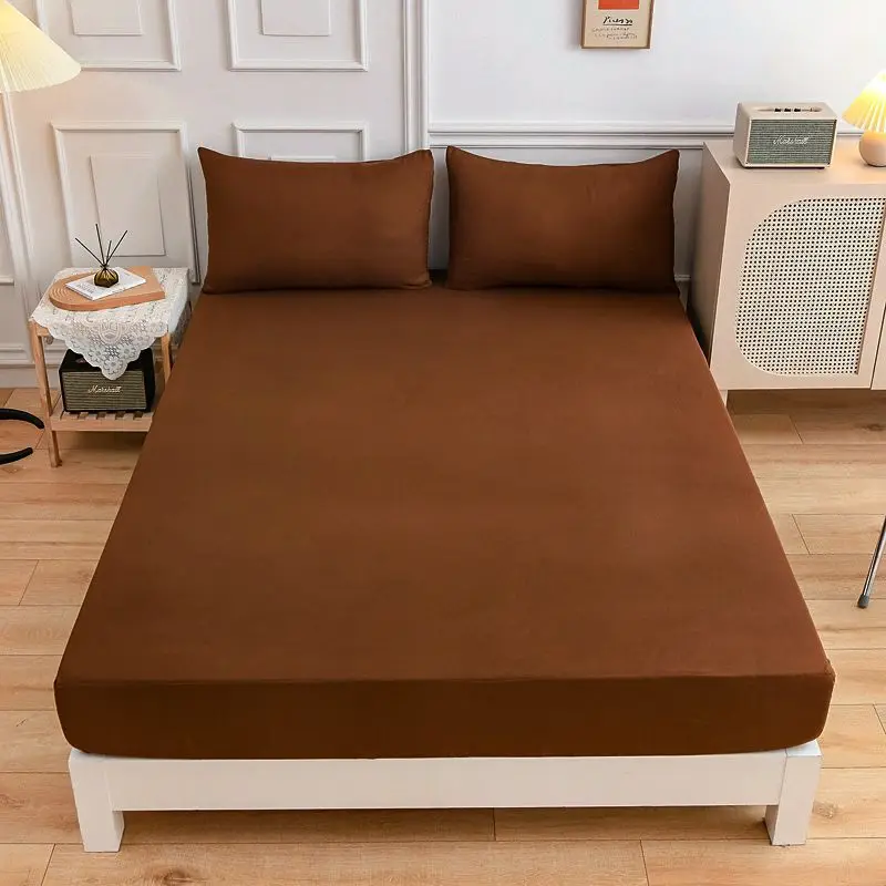 Ready To Ship Waterproof Mattress Terry Cotton Mattress Cover Fitted Sheet Terry Towel Bed Protector