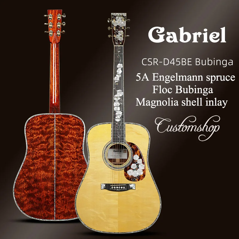 Gabriel гитары Заводская поставка на заказ 41 дюйм Дредноут Акустическая гитара Engelmann ель акустических гитар для оптовой продажи