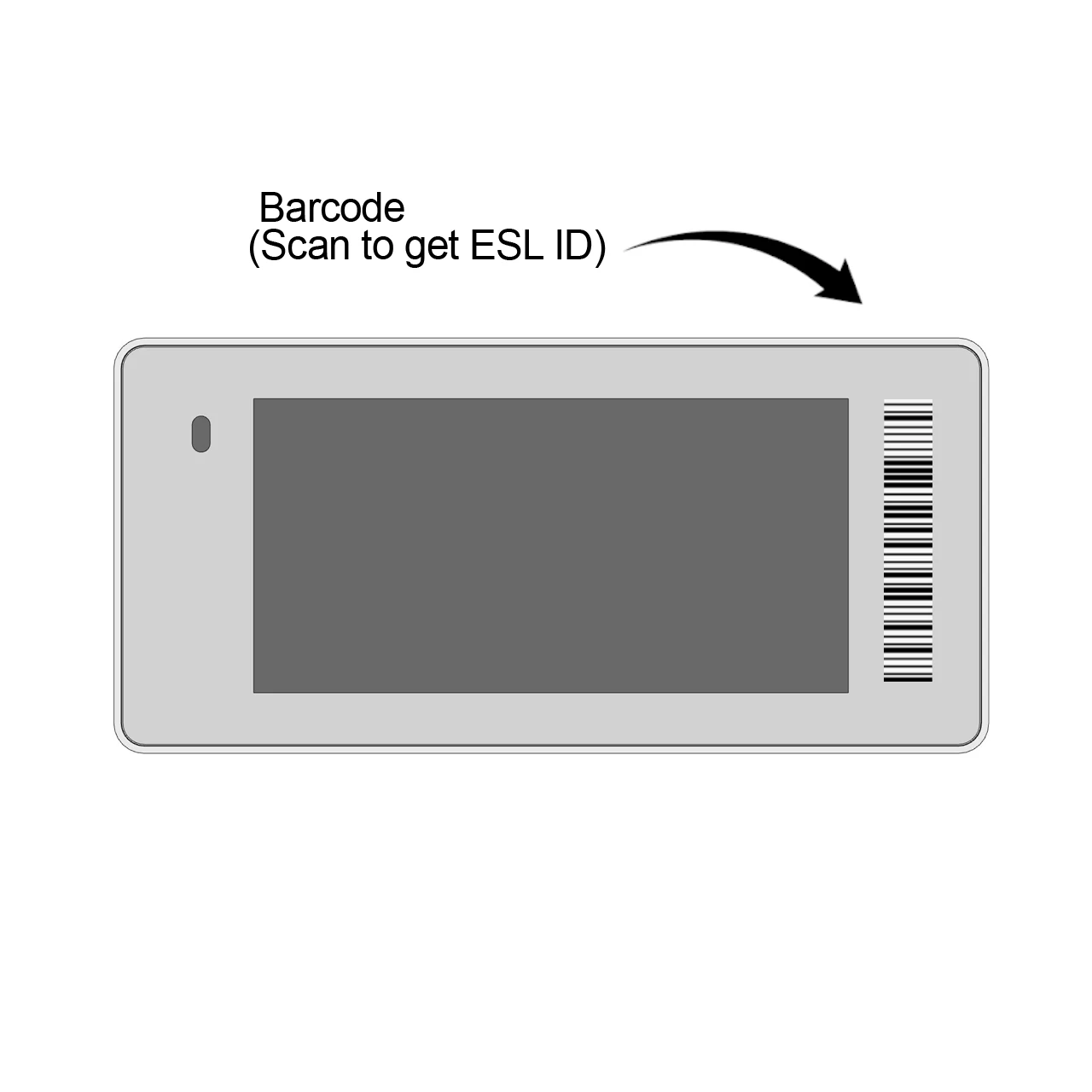 New design 2.4Ghz wireless control 2.13 inch ESL Tag supermarket 2.13 inch ESL label e-ink label